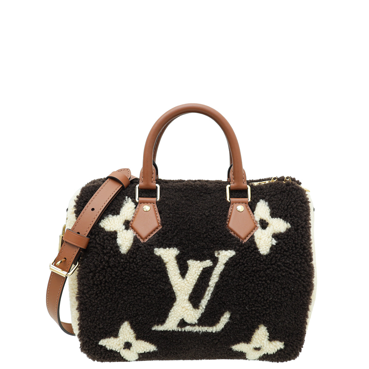 Louis Vuitton Bicolor Monogram Teddy Speedy Bandouliere 25 Bag