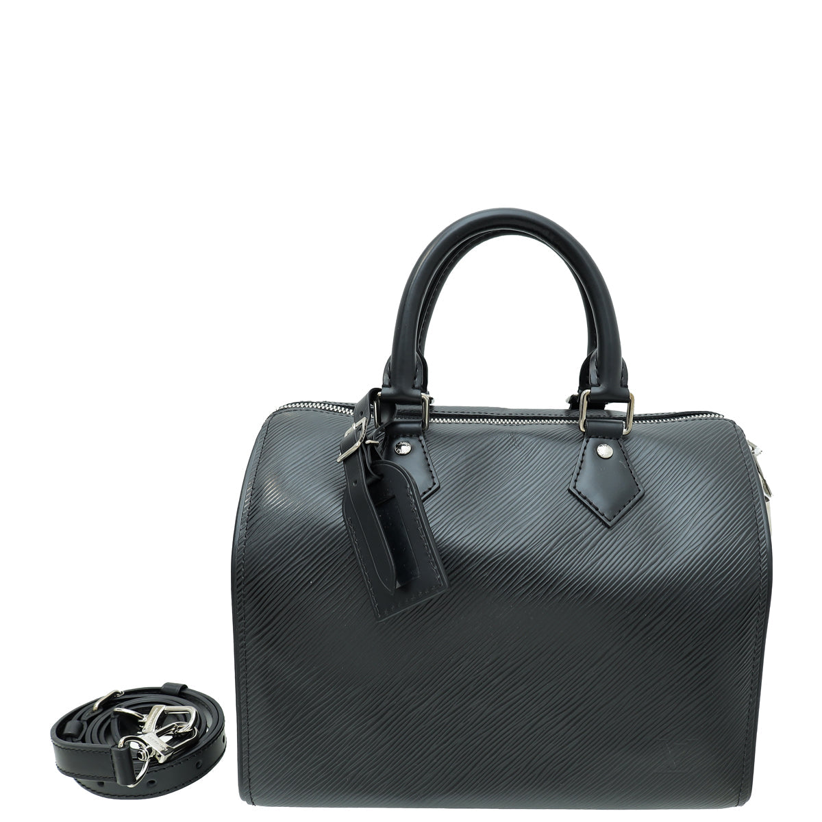 Louis Vuitton Black Speedy Bandouliere 25 Bag