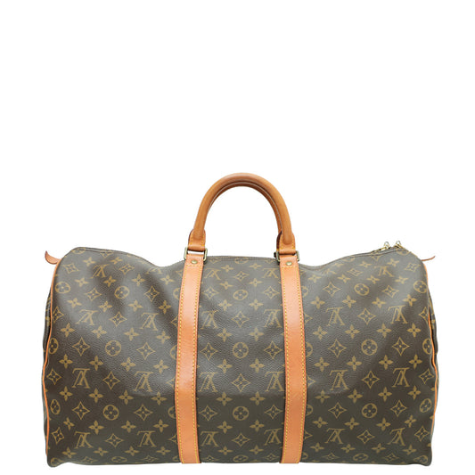 Louis Vuitton Brown Monogram Keepall 50 Bag