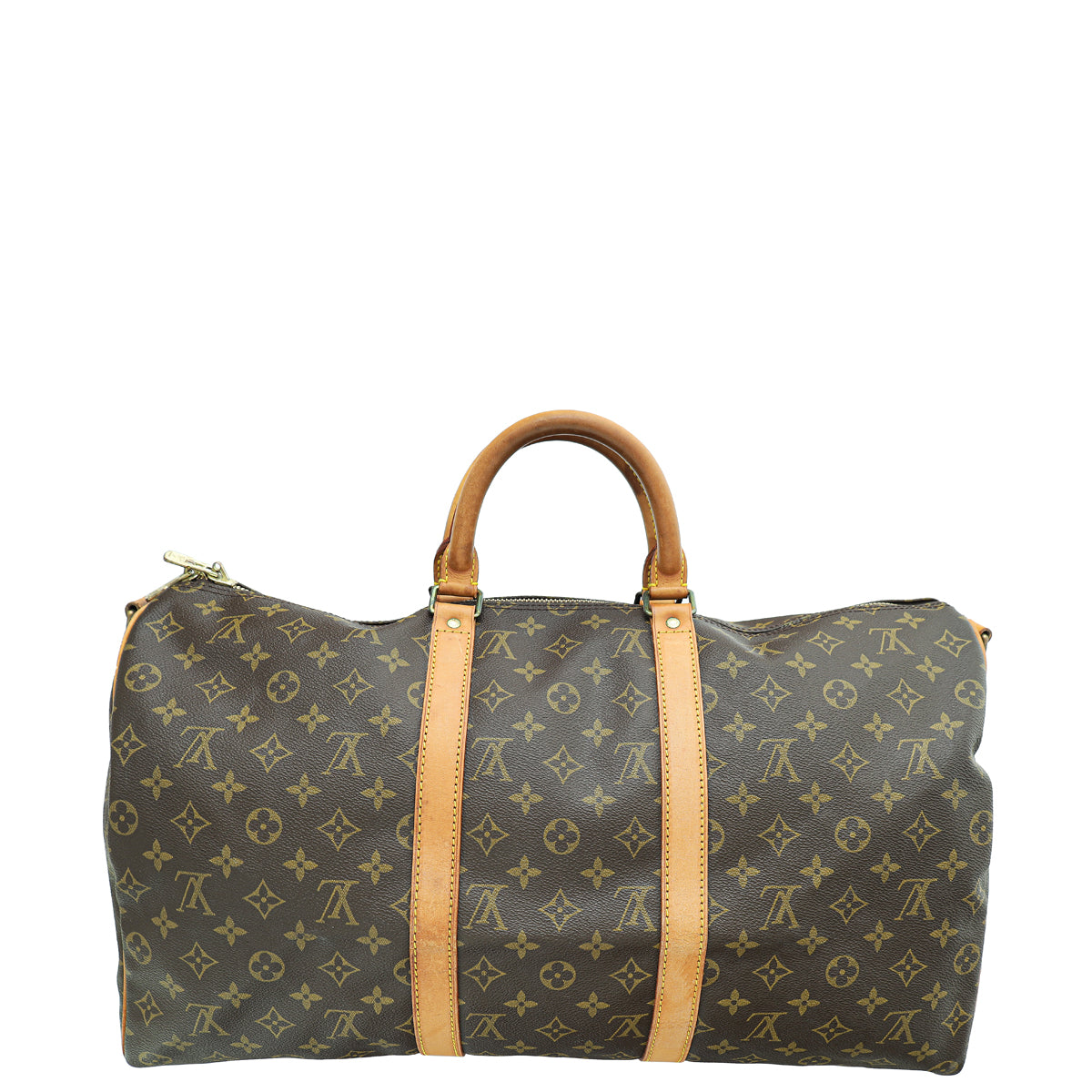 Louis Vuitton Brown Monogram Keepall Bandouliere 50 Bag