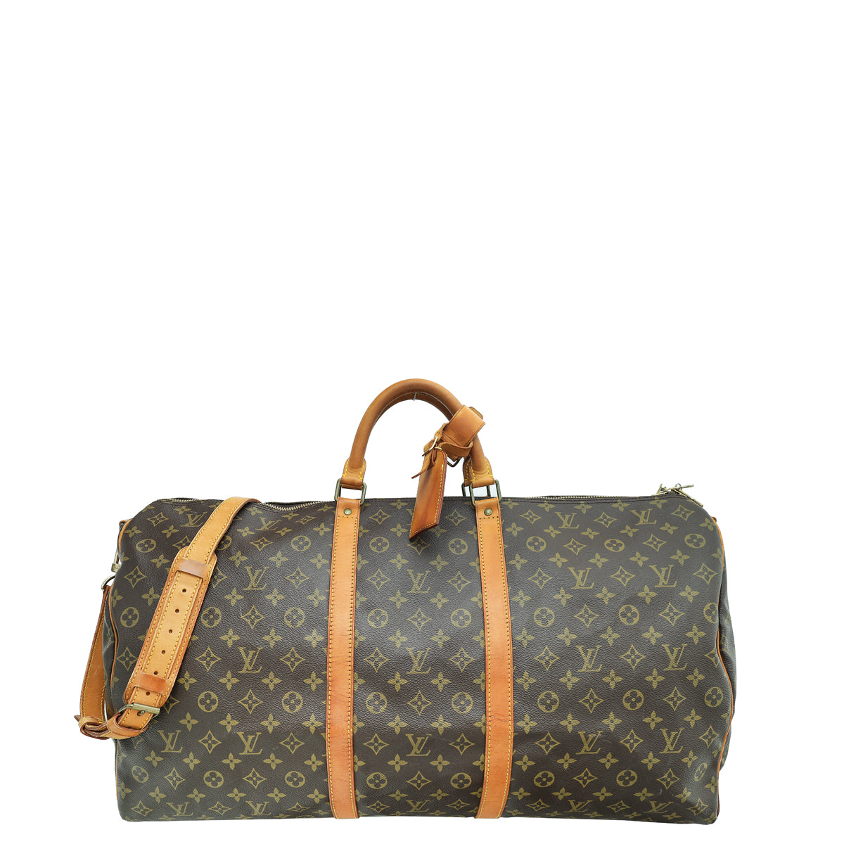 Louis Vuitton Brown Monogram Keepall Bandouliere 60 Bag