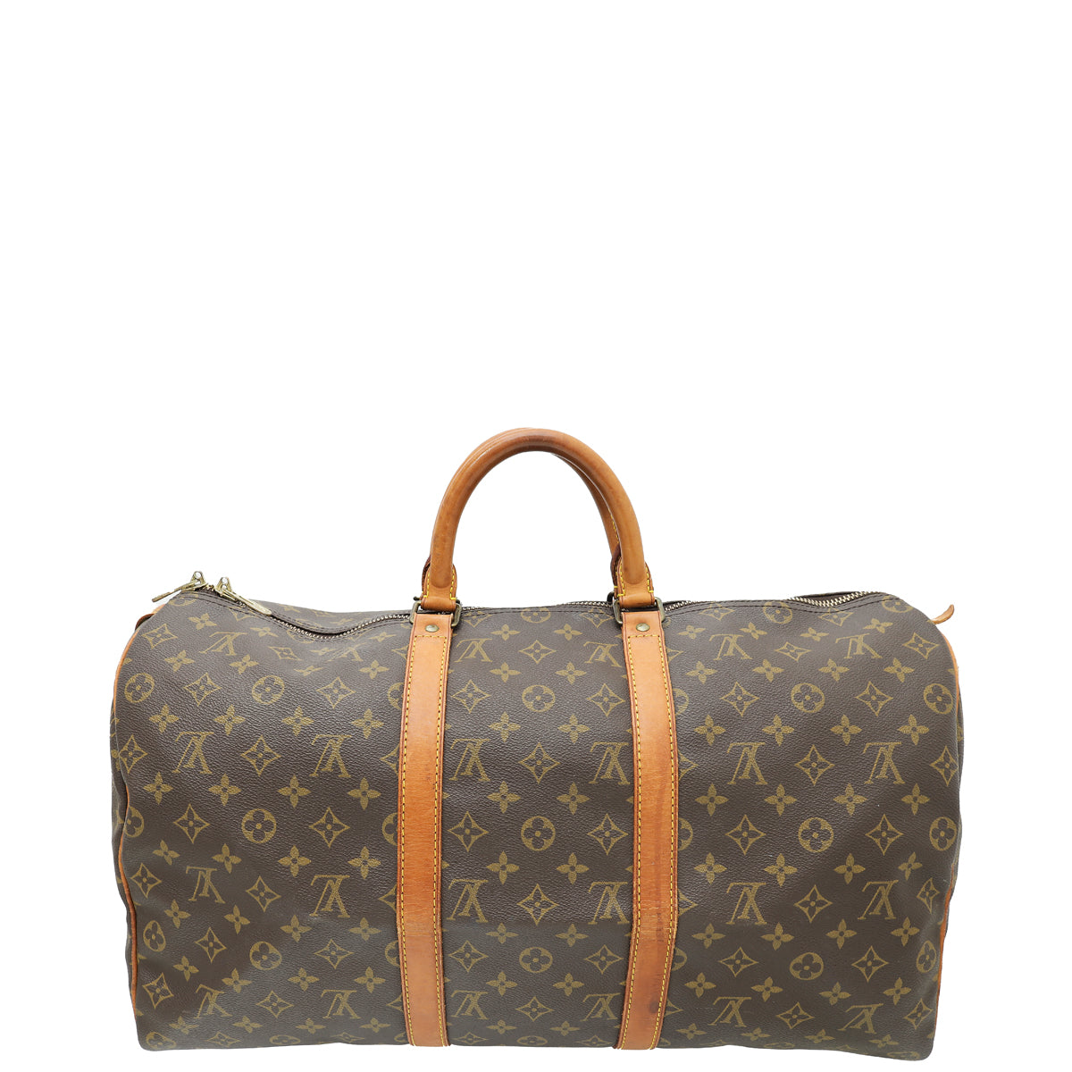 Louis Vuitton Brown Monogram Keepall 50 Bag