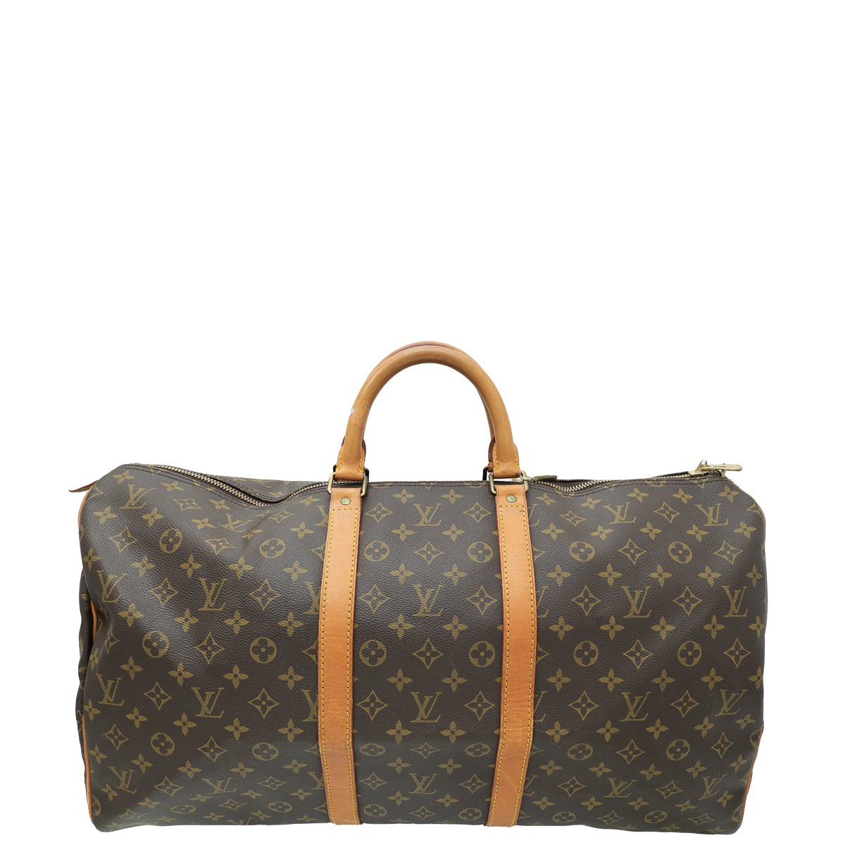 Louis Vuitton Brown Monogram Keepall 55 Bag