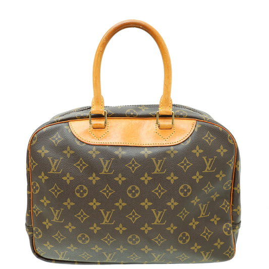 Louis Vuitton Brown Monogram Deauville Tote Bag