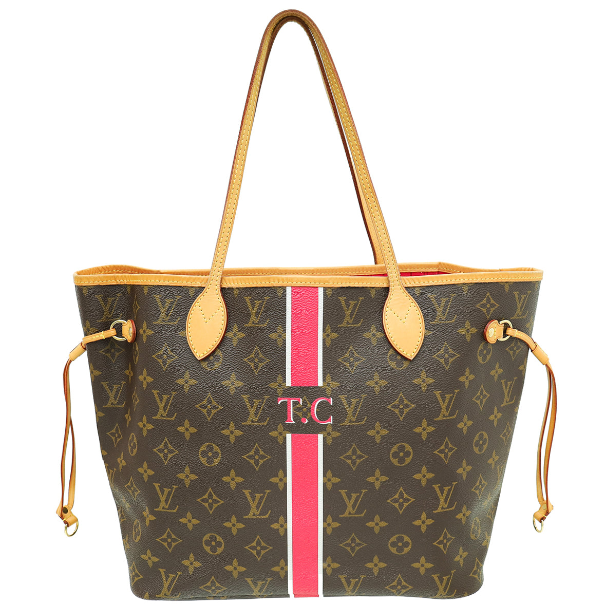 Louis Vuitton Brown Monogram My LV Neverfull MM Bag W/ T.C Initials