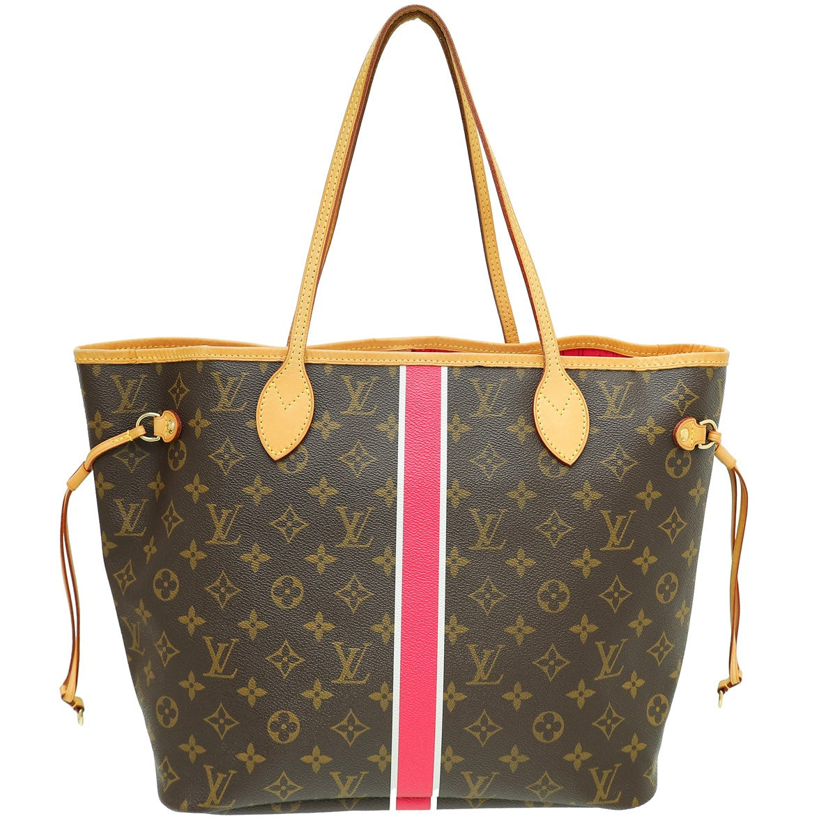 Louis Vuitton Brown Monogram My LV Neverfull MM Bag W/ T.C Initials