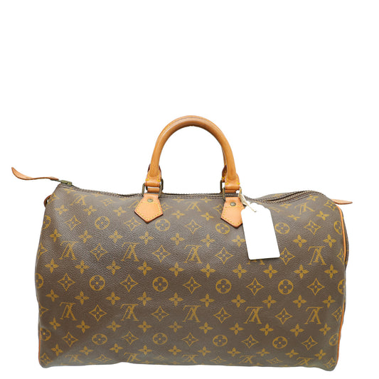 Louis Vuitton Brown Monogram Speedy 40 Bag