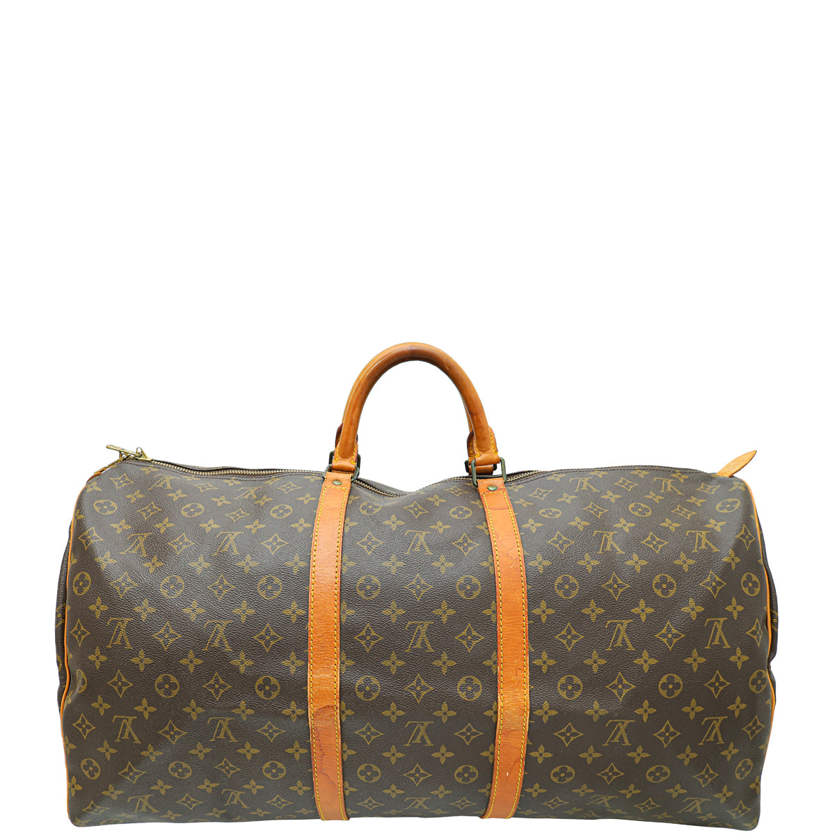 Louis Vuitton Brown Monogram Keepall 60 Bag