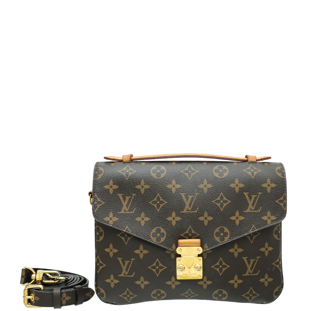 Louis Vuitton Brown Monogram Pochette Metis Bag