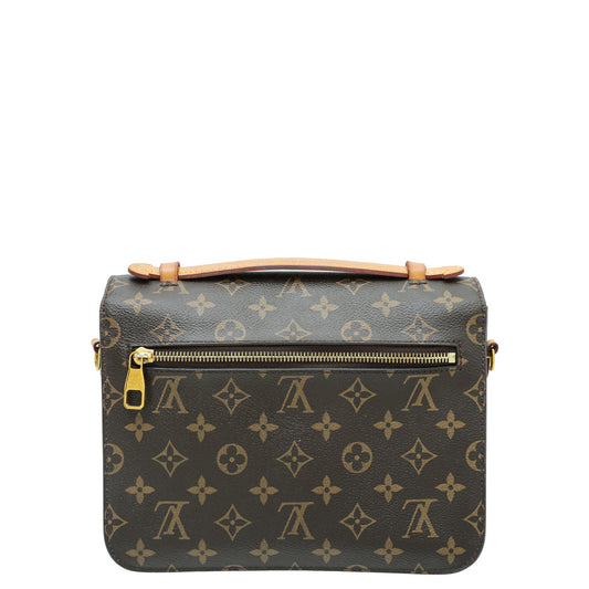 Louis Vuitton Brown Monogram Pochette Metis Bag