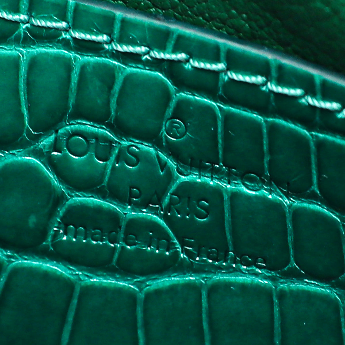 Louis Vuitton Emerald Green Alligator Mississippiensis Twist PM Bag