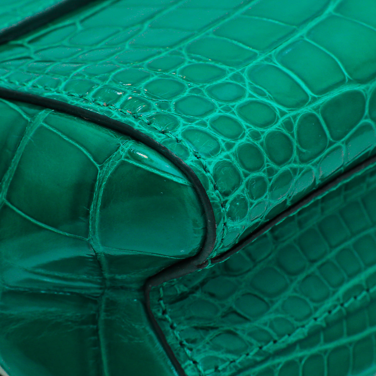 Louis Vuitton Emerald Green Alligator Mississippiensis Twist PM Bag