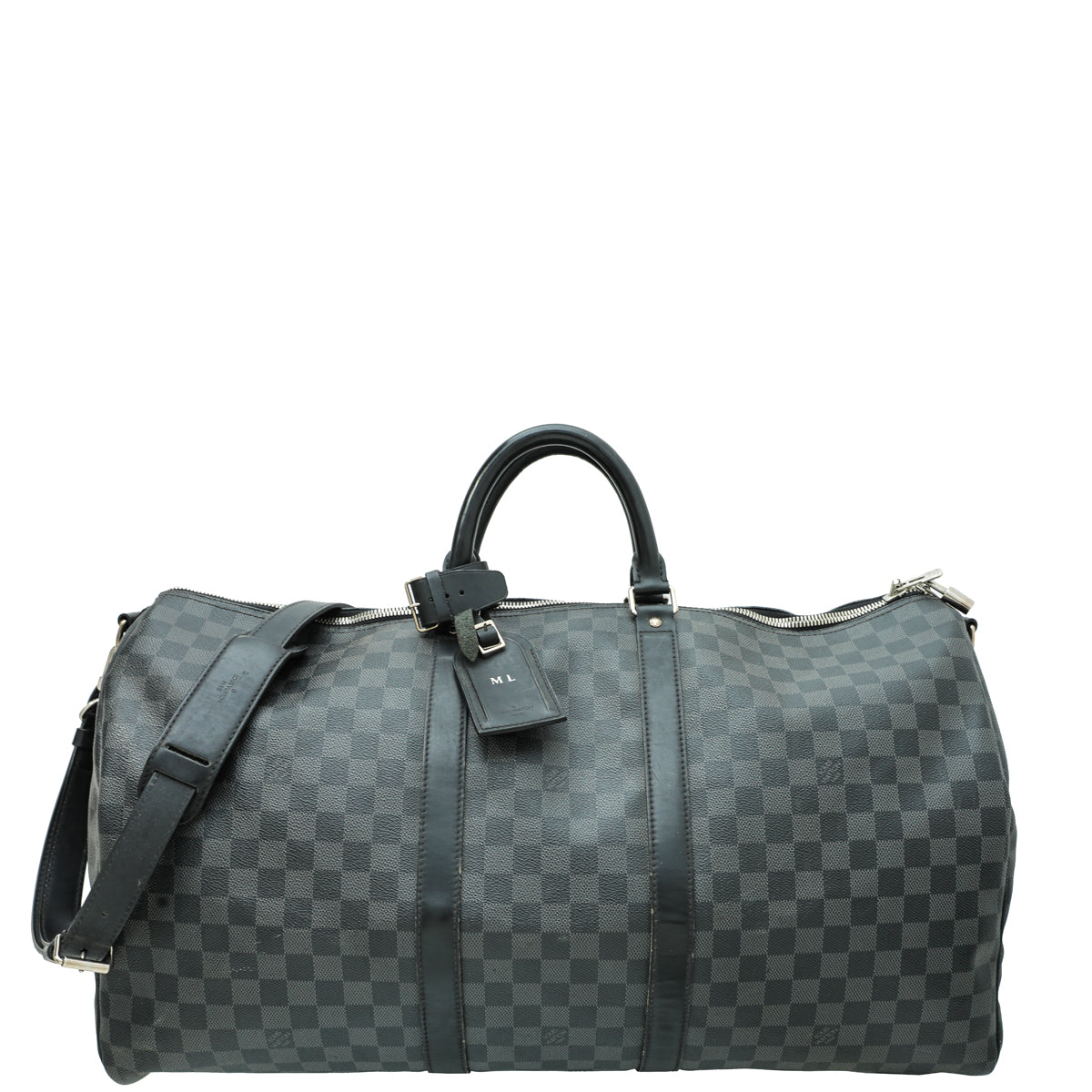 Louis Vuitton Graphite Keepall Bandouliere 55 Bag