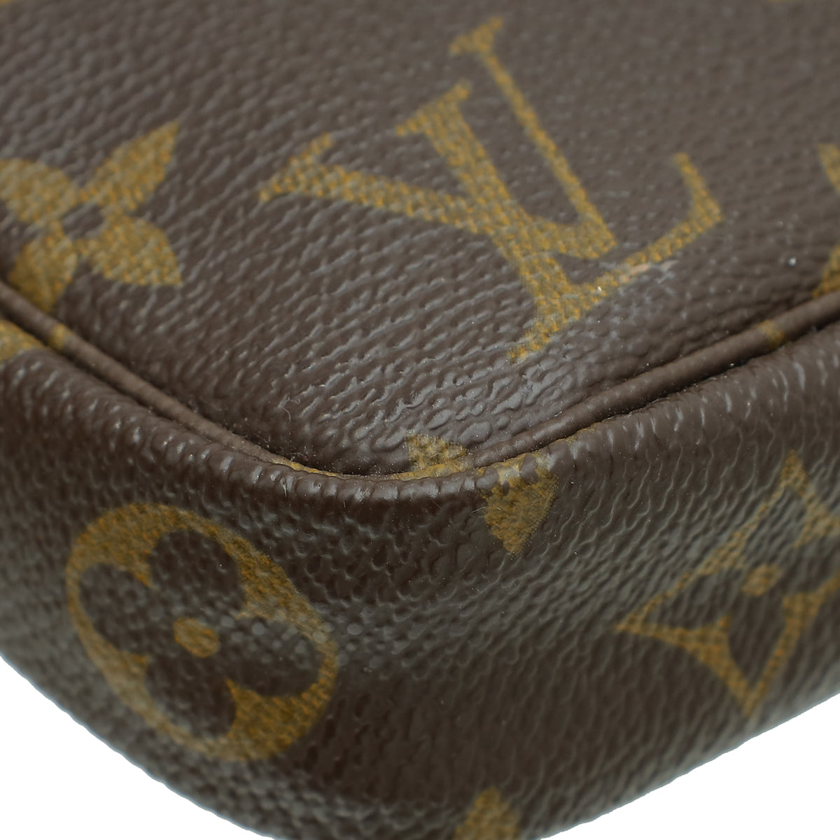 Louis Vuitton Brown Monogram Pochette Accessories Bag