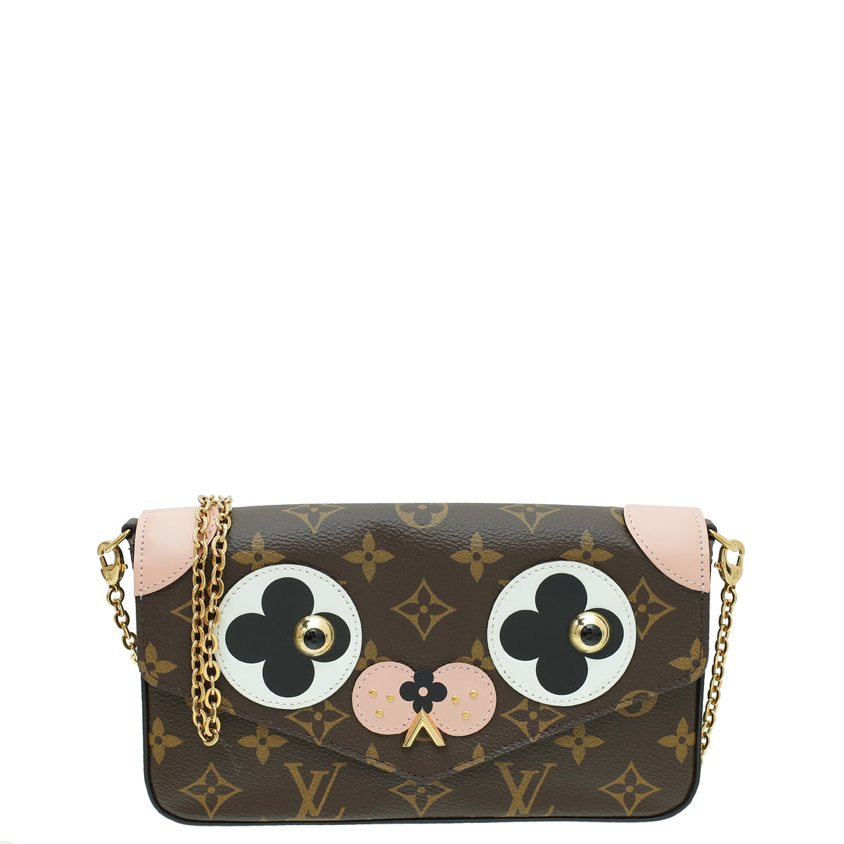 Louis Vuitton Monogram Valentine Dog Pochette Felicie Ltd. Ed Bag