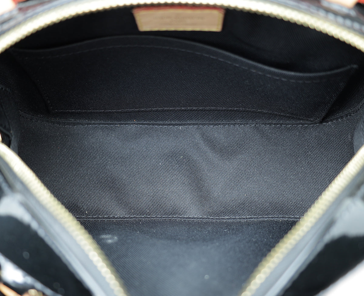 Louis Vuitton Black Monogram Vernis Santa Monica Camera Bag