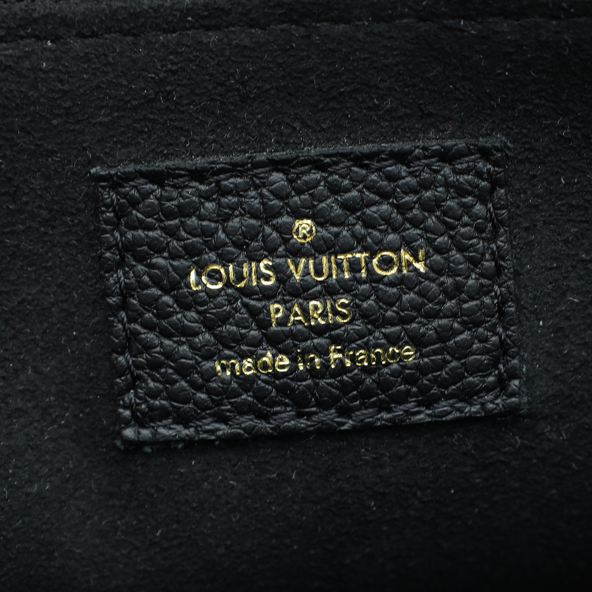 Louis Vuitton Black Monogram Empreinte Vavin MM Bag