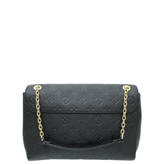 Louis Vuitton Black Monogram Empreinte Vavin MM Bag