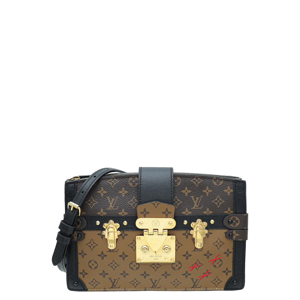 Louis Vuitton Monogram Bicolor Reverse Trunk Clutch Bag