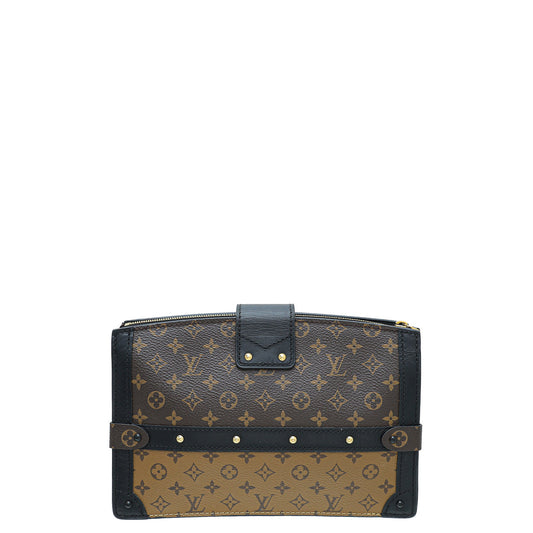 Louis Vuitton Monogram Bicolor Reverse Trunk Clutch Bag