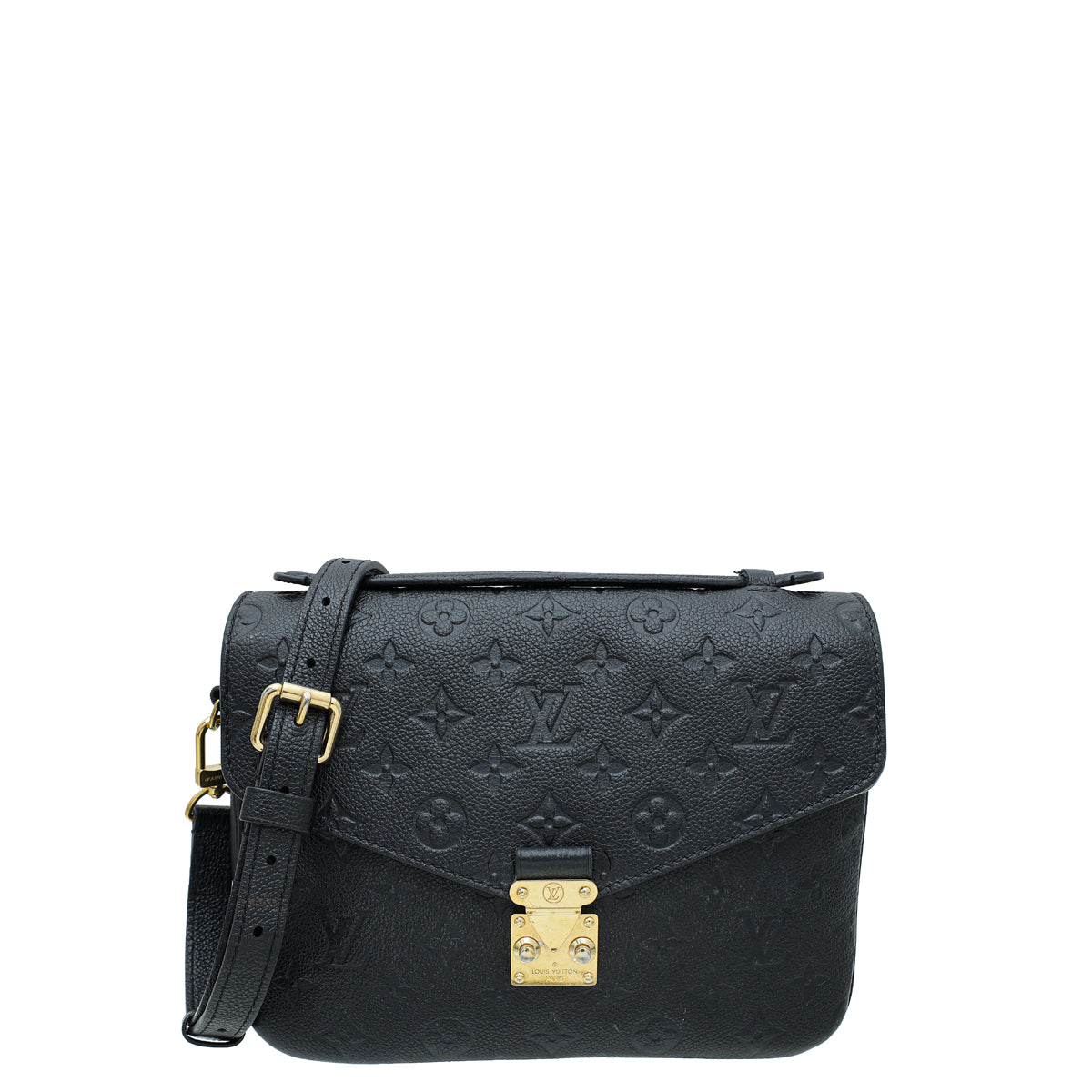 Louis Vuitton Noir Monogram Empreinte Pochette Metis Bag