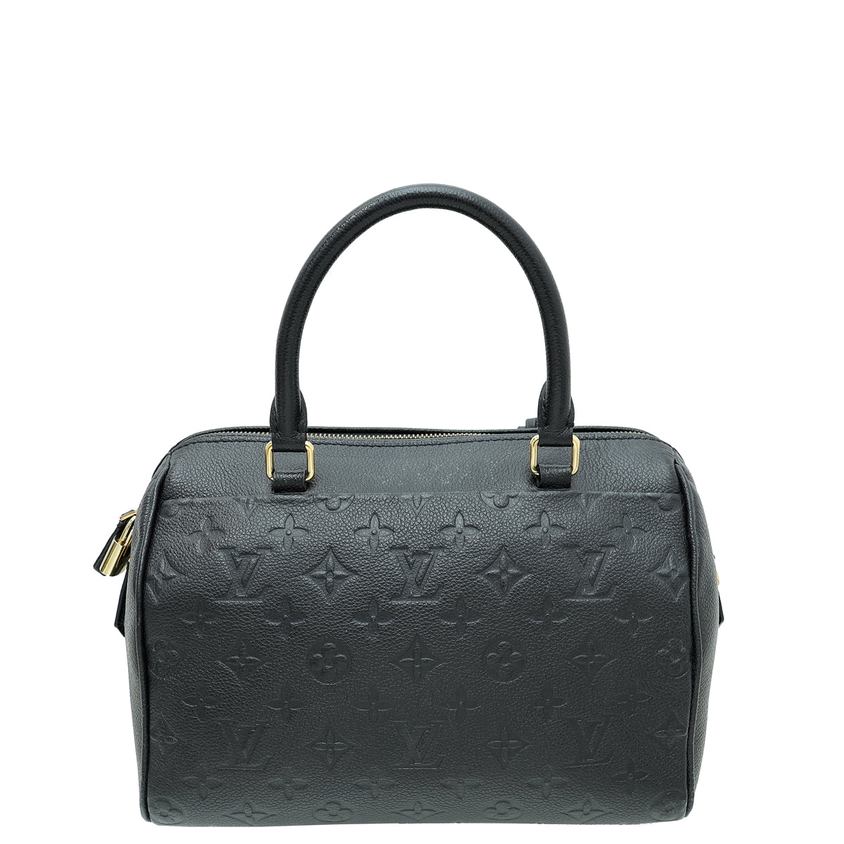 Louis Vuitton Noir Monogram Empreinte Speedy Bandouliere 25 Bag