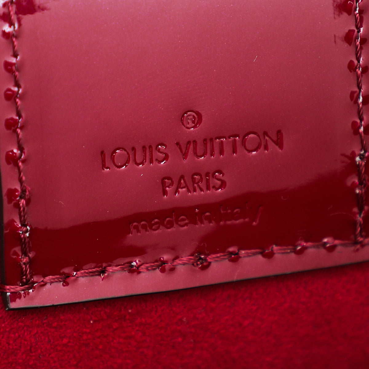 Louis Vuitton Magneta Monogram Vernis Long Peach PM Bag