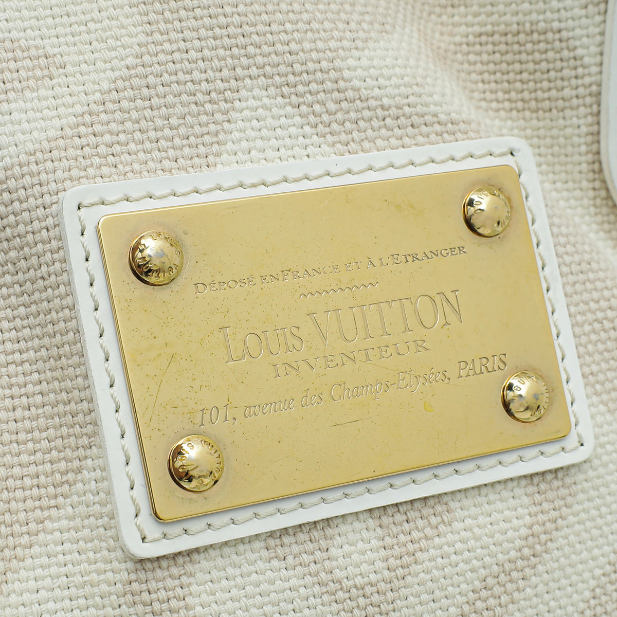 Louis Vuitton Cream Tahitienne Cabas PM Bag