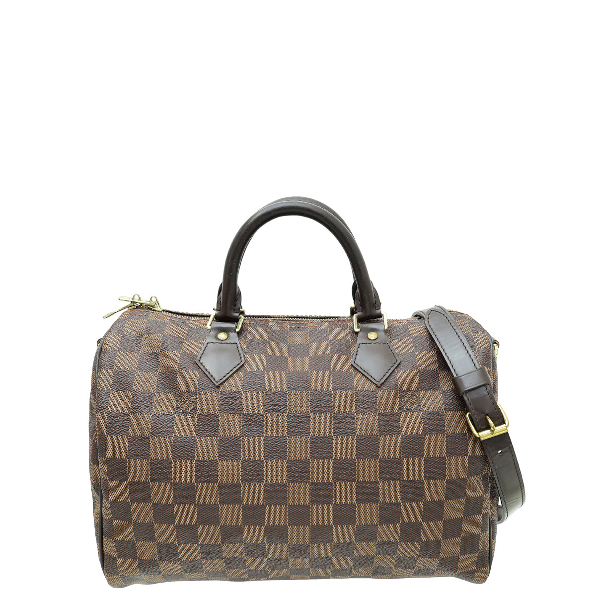 Louis Vuitton Damier Ebene Speedy Bandouliere 30 Bag