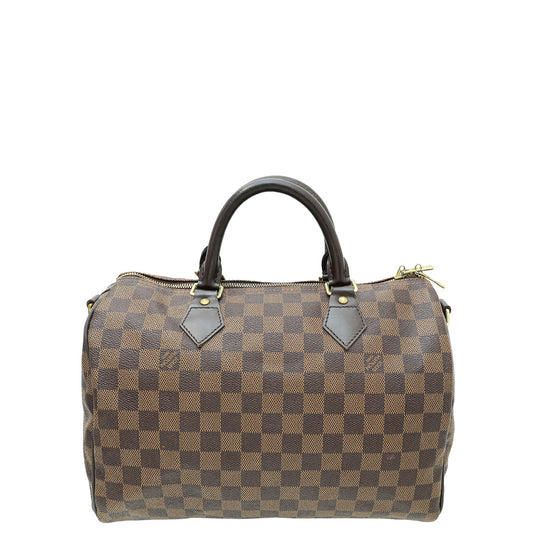 Louis Vuitton Damier Ebene Speedy Bandouliere 30 Bag