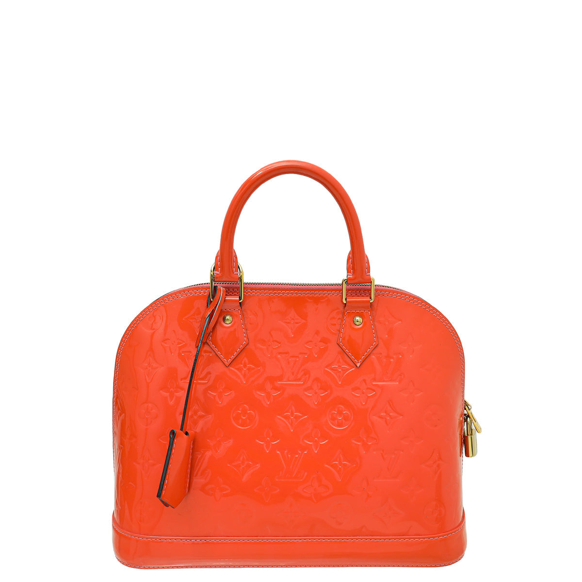 Louis Vuitton Rose Litchi Monogram Vernis Alma PM Bag