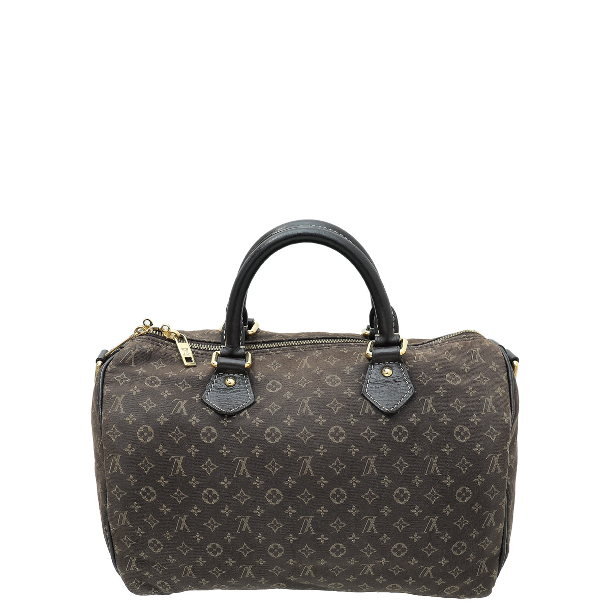 Louis Vuitton Brown Monogram Mini Lin Idylle Speedy 30 Bandouliere Bag