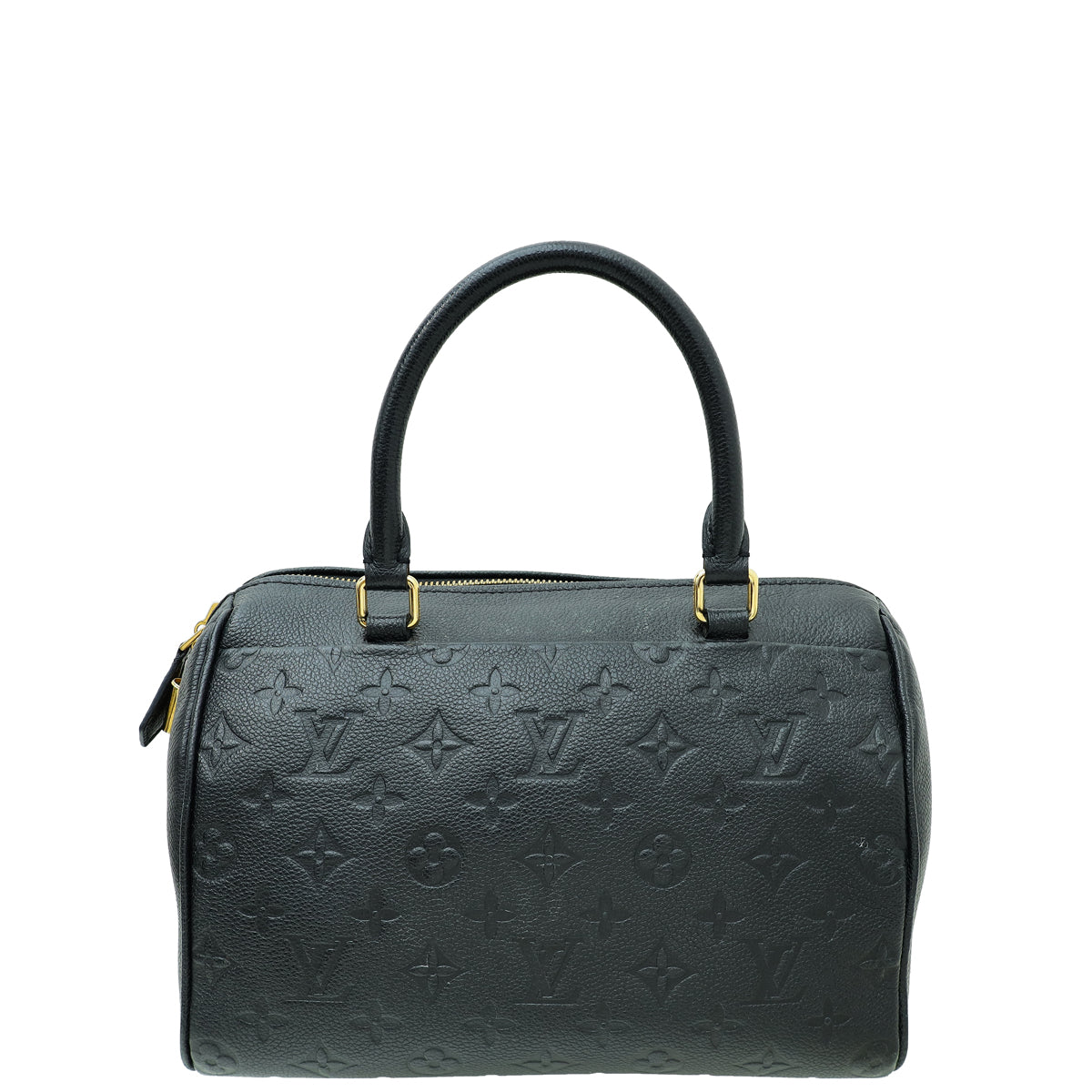 Louis Vuitton Black Monogram Empreinte Speedy Bandouliere 25 Bag