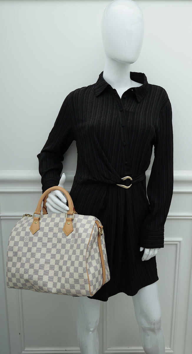 Louis Vuitton Damier Azur Speedy 30 Bandouliere Bag