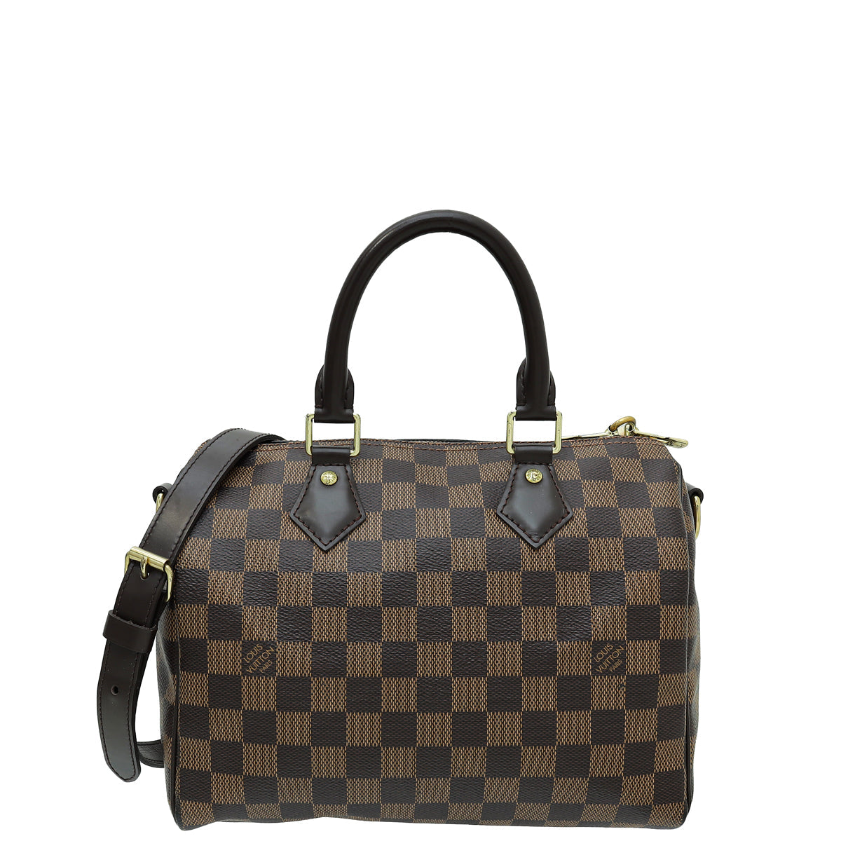 Louis Vuitton Damier Ebene Speedy Bandouliere 25 Bag