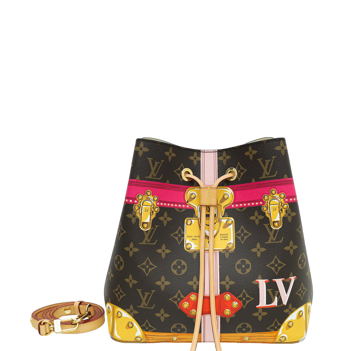 Louis Vuitton Monogram Summer Trunk NeoNoe Bag