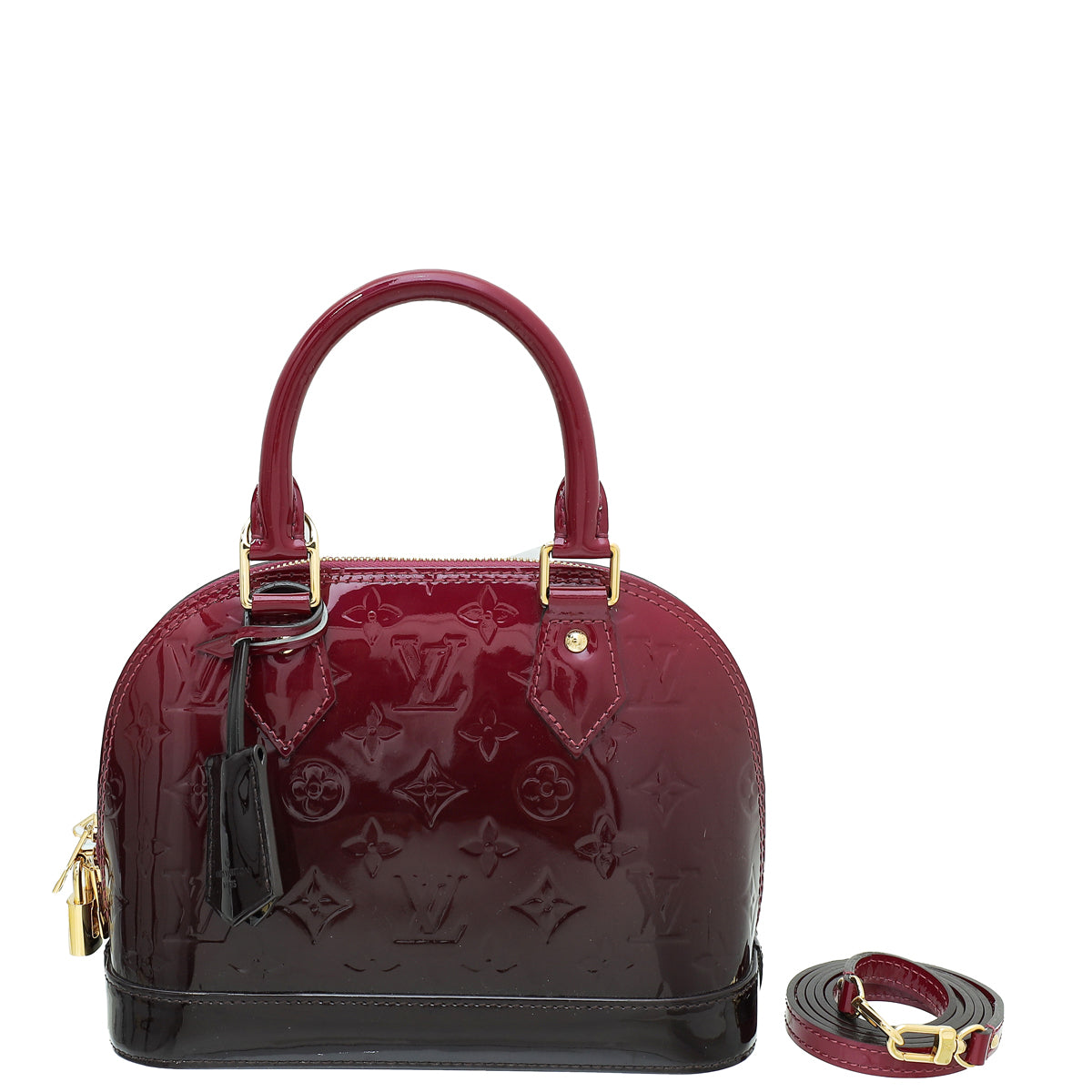 Louis Vuitton Magenta Monogram Vernis Degrade Alma BB Bag