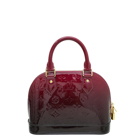 Louis Vuitton Magenta Monogram Vernis Degrade Alma BB Bag