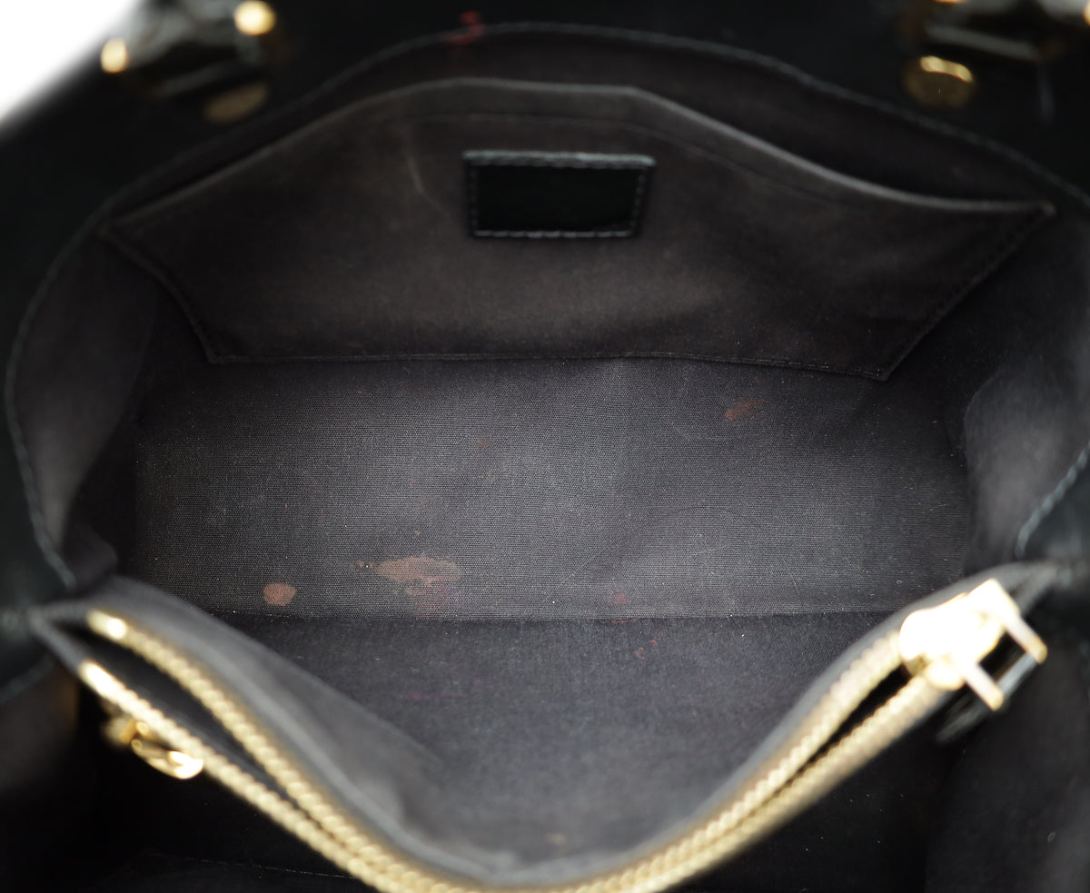 Louis Vuitton Black Monogram Vernis Montaigne BB Bag