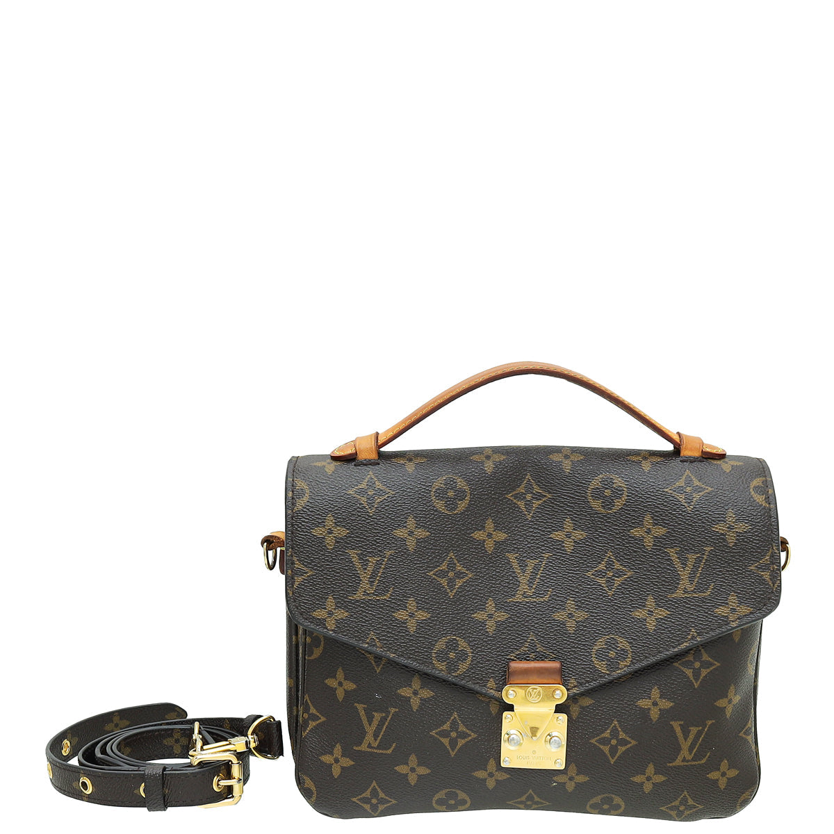 Louis Vuitton Brown Monogram Pochette Metis Bag