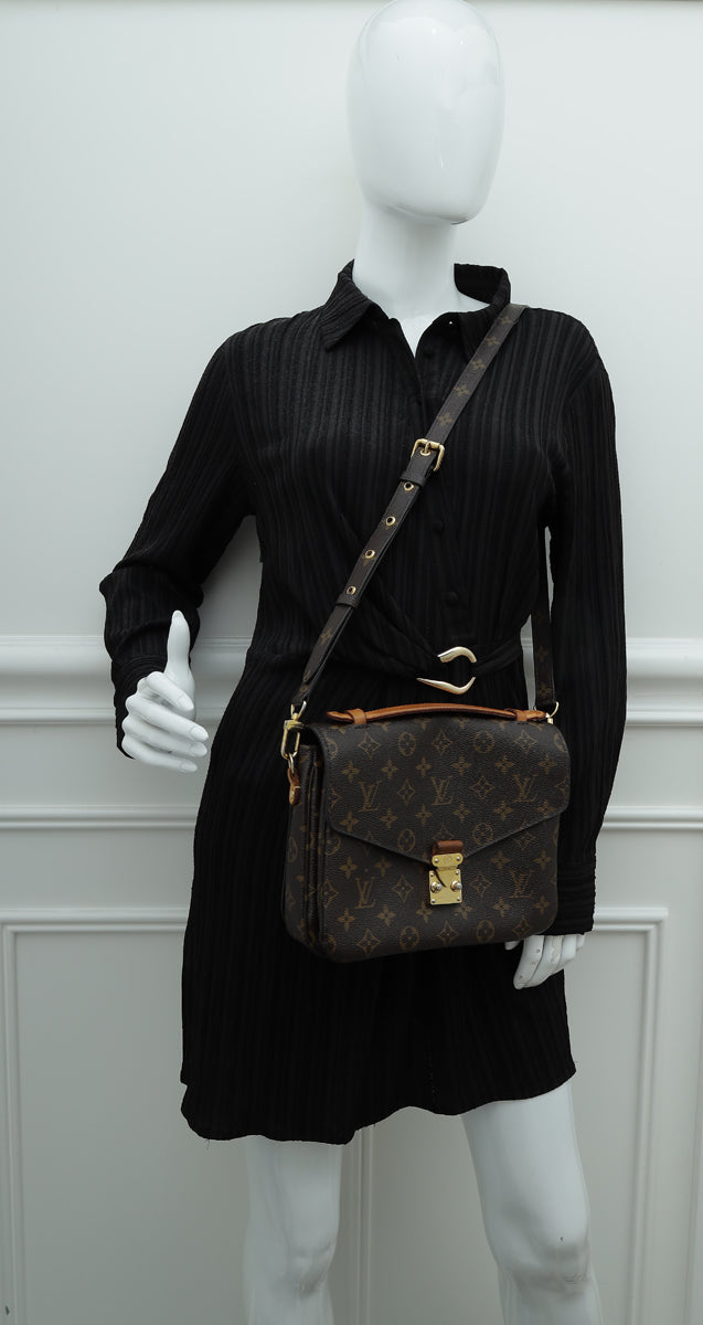 Louis Vuitton Brown Monogram Pochette Metis Bag