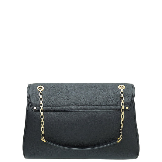 Louis Vuitton Black Monogram Empreinte Saint Germain MM Bag