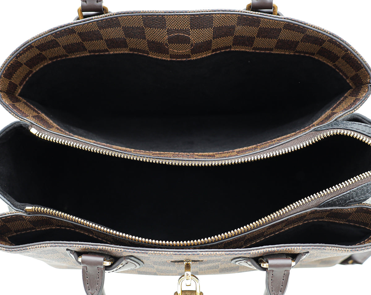 Louis Vuitton Ebene Black Normandy Bag W/ HN Initials