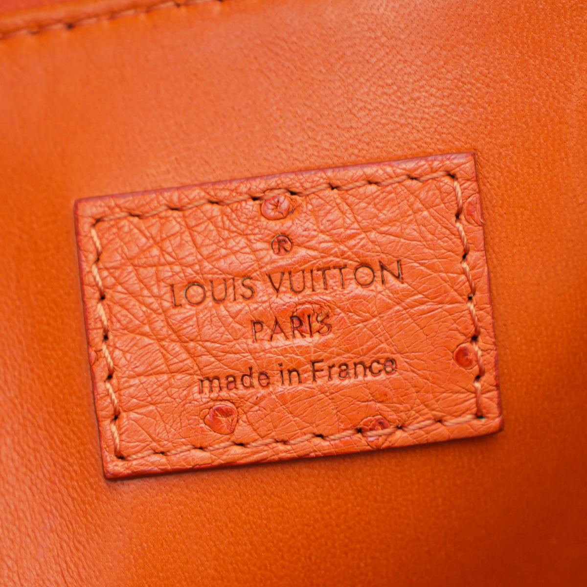 Louis Vuitton Piment Ostrich Alma PM Bag