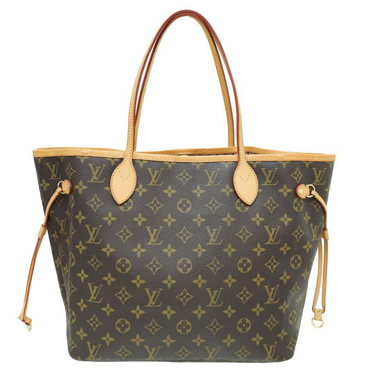 Louis Vuitton Brown Monogram Neverfull MM Bag