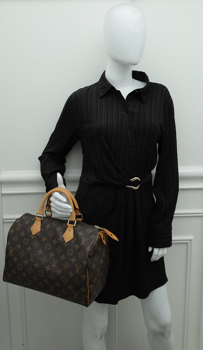 Louis Vuitton Brown Monogram Speedy 30 Bag