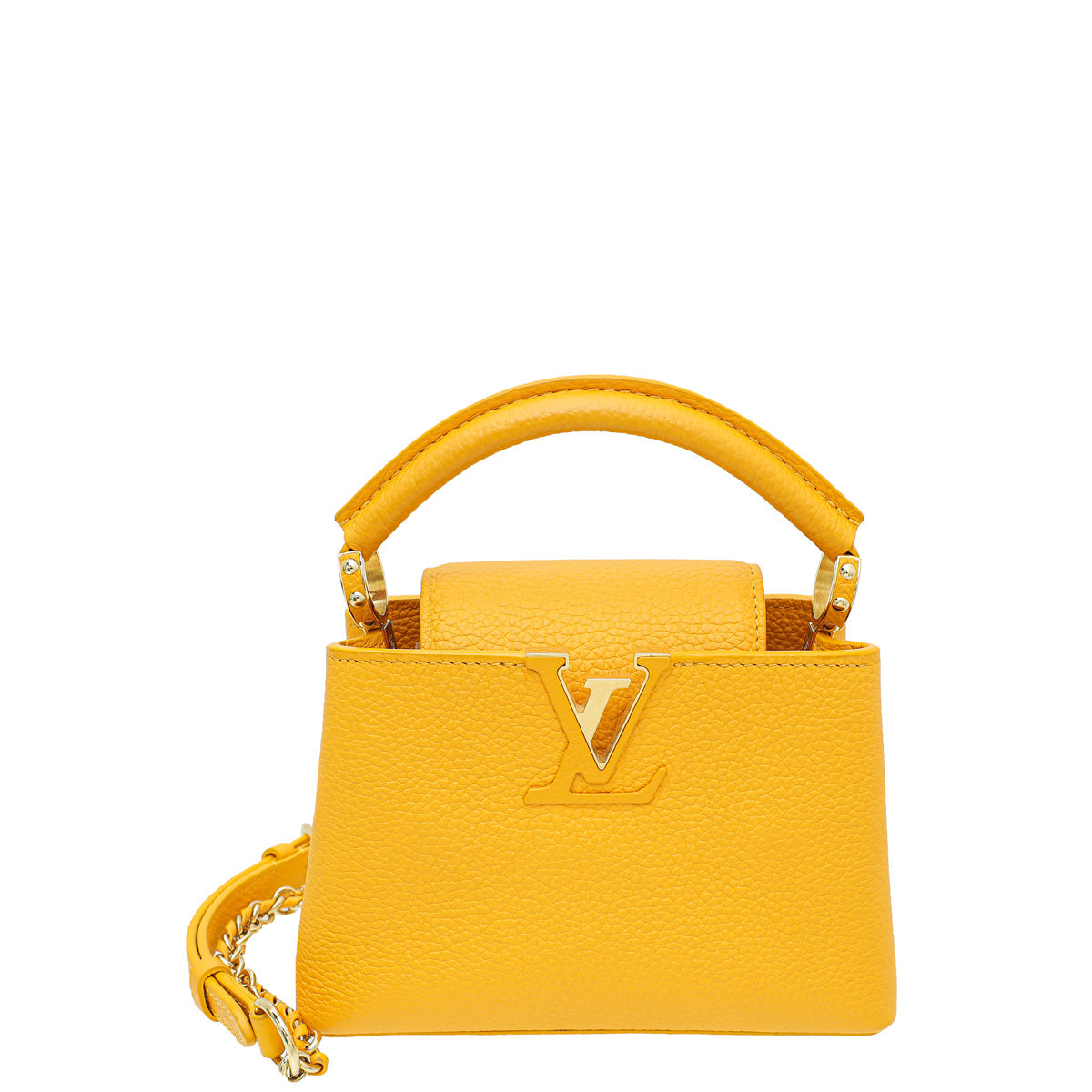 Louis Vuitton Yellow Capucines Mini Bag