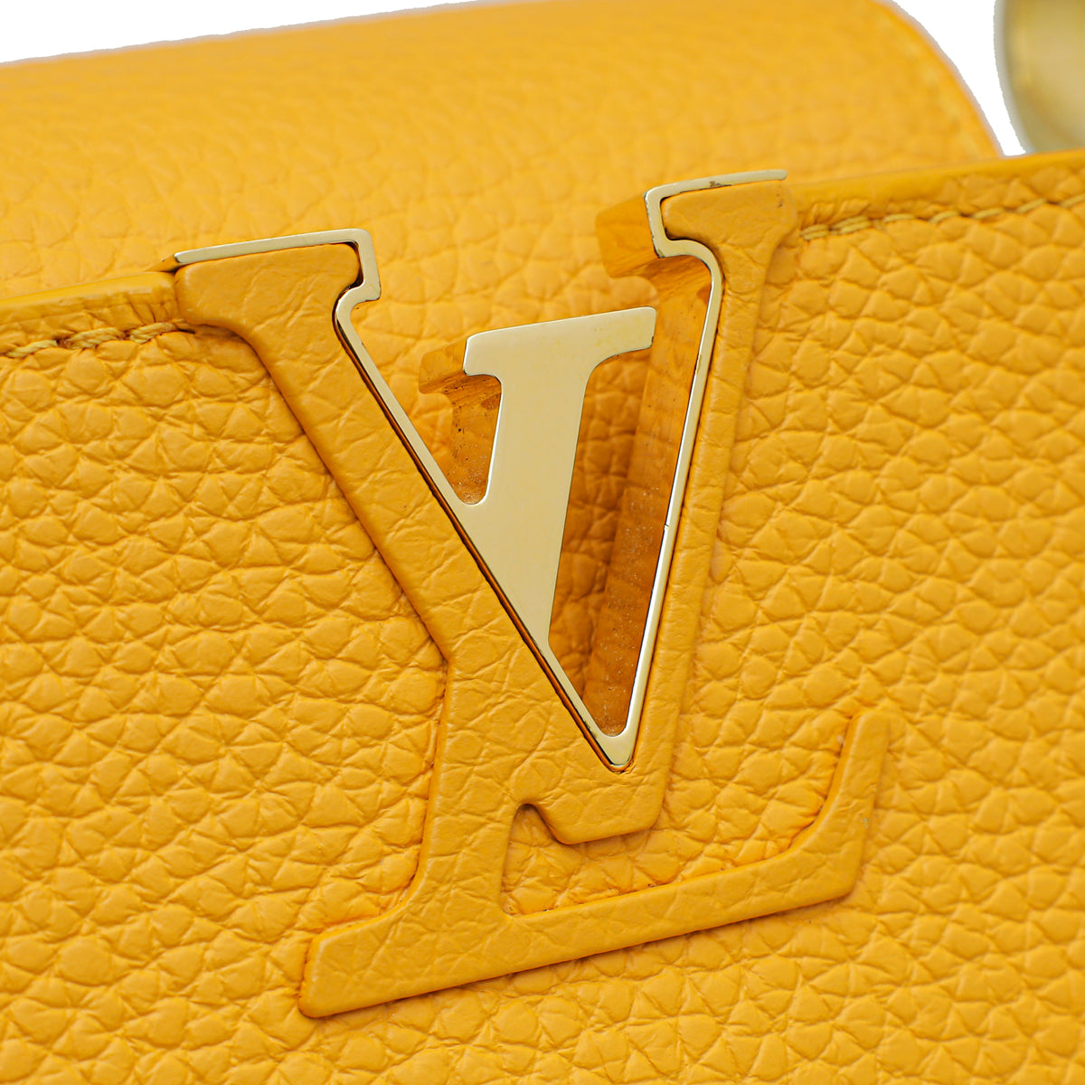 Louis Vuitton Yellow Capucines Mini Bag