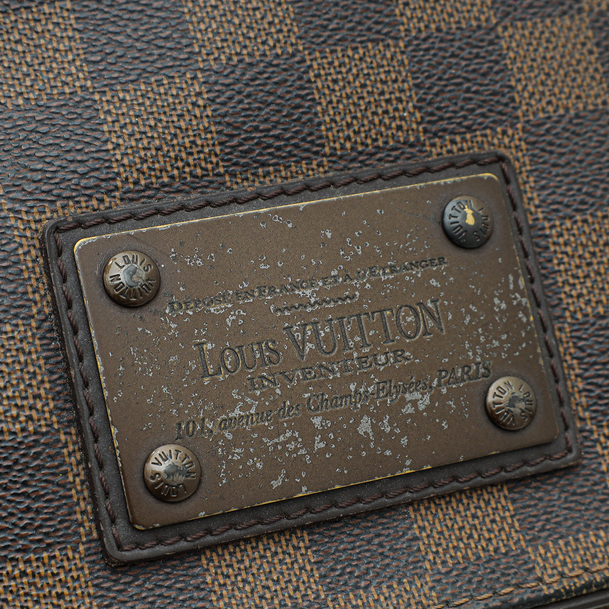 Louis Vuitton Damier Ebene Brooklyn PM Messenger Bag