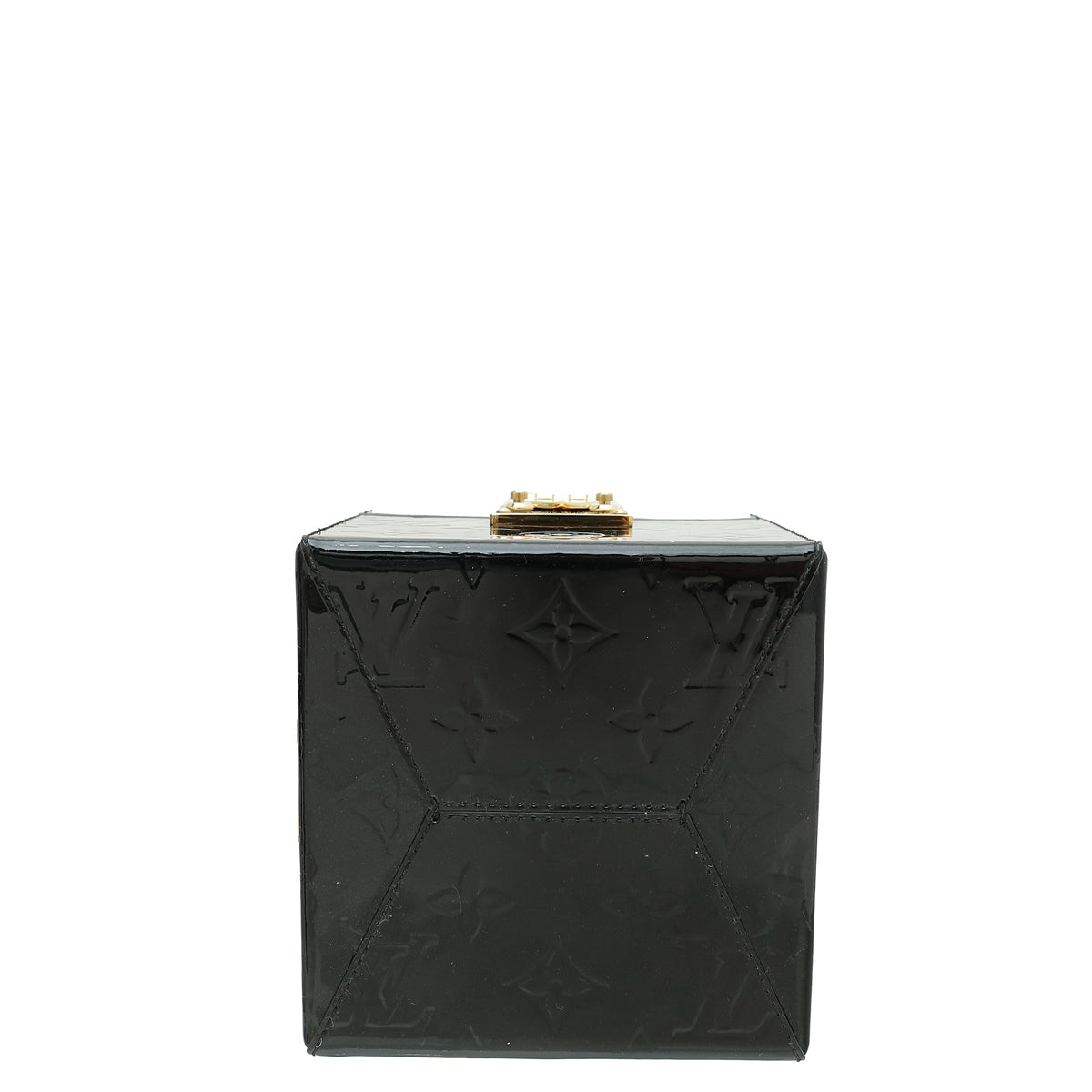 Louis Vuitton Noir Monogram Vernis Bleecker Box Bag